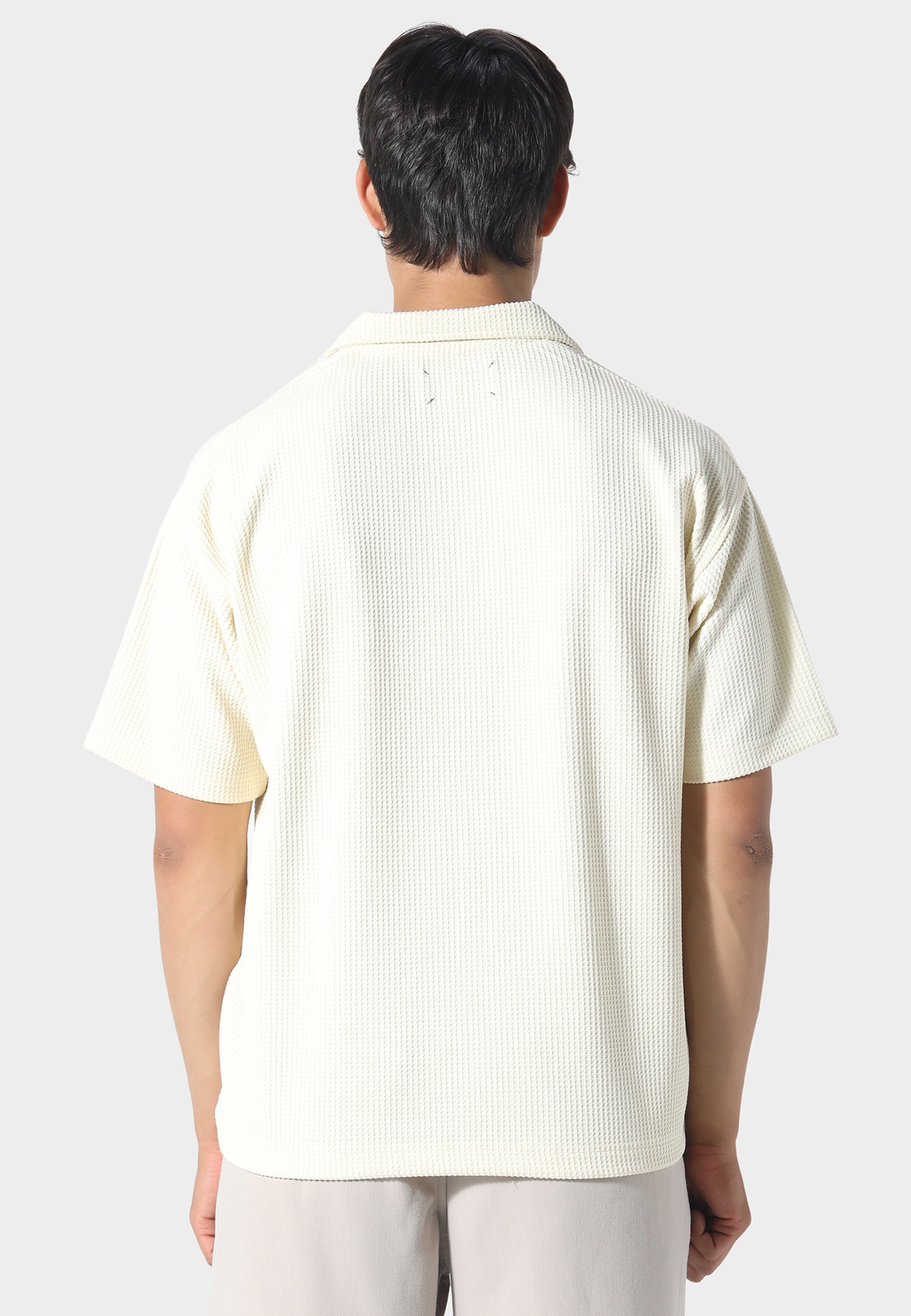 Waffle Off White Polo – PAS DE MONACO